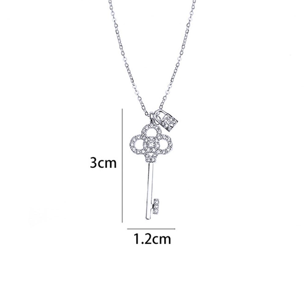 Sipengjel kubieke zirkonia prachtige sleutel hanger ketting gouden ketting choker ketting voor vrouwen sieraden