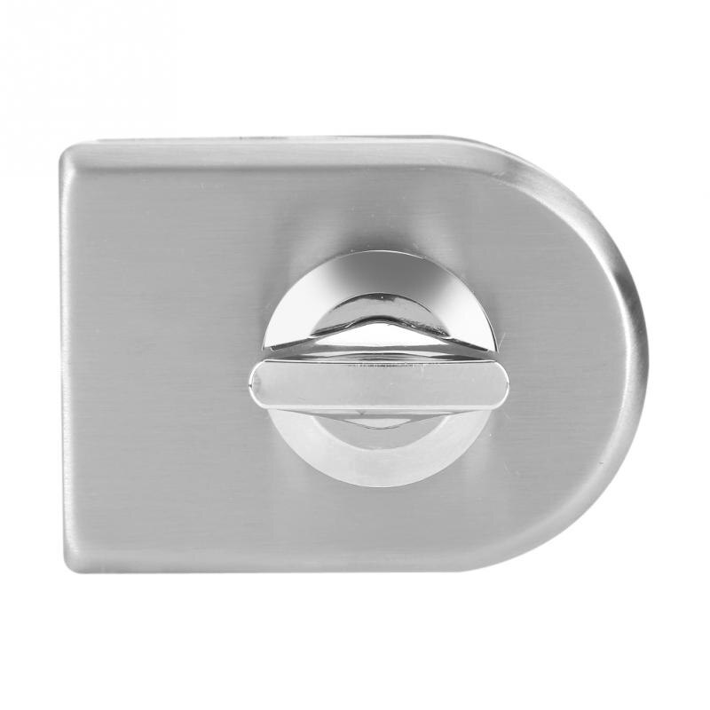 10 ~ 12mm glasdørlås lås rustfrit stål brusebad dør lås lås drejeknap åbne/lukke hjem hotel badeværelse brug