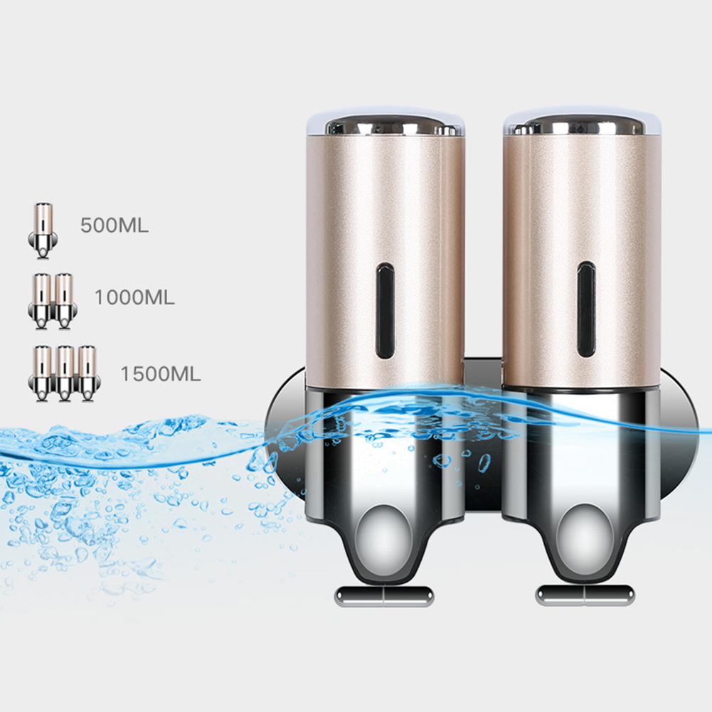 500ml 1/2/3 Bottle Liquid Soap Dispenser Wall Mounted Shower Body Lotion Plastic Detergent Shampoo Dispenser Bathroom Products