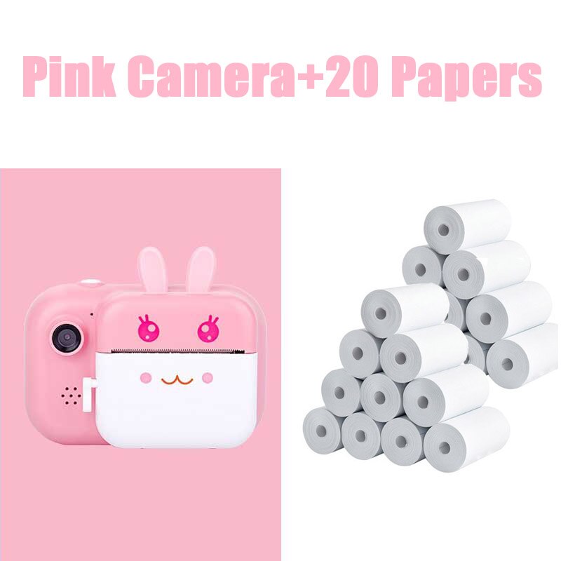 Cheap cute mini instant print photo camera small children camera kids birthday with games