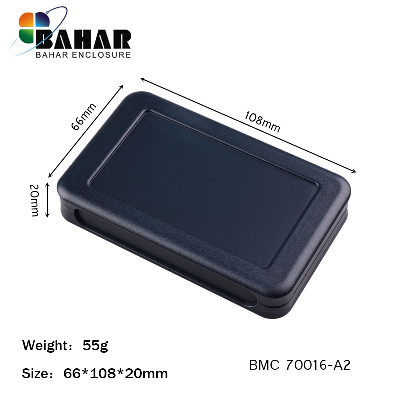 Carcaça handheld para caixa eletrônica gabinete plástico abs caso de projeto plástico caixa de junção diy instrumento casos 108*66*20mm