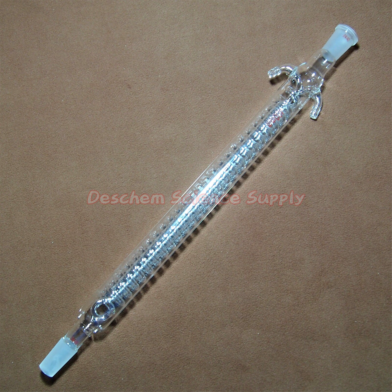 400mm,24/40,Coil Reflux condenser,Jacket 40cm,Borosilicate Laboratory Glassware