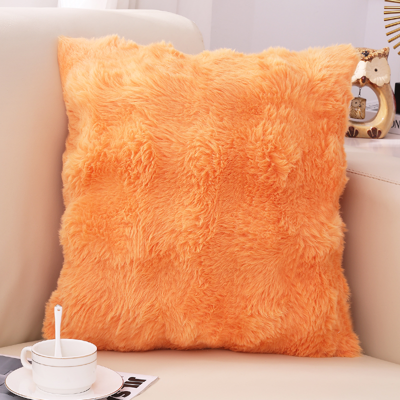Olanly-fundas de almohada ultrasuaves para decoración de sofá, fundas de cojines suaves y acogedoras de piel sintética de conejo, cojines de felpa para sala de estar, cama y coche