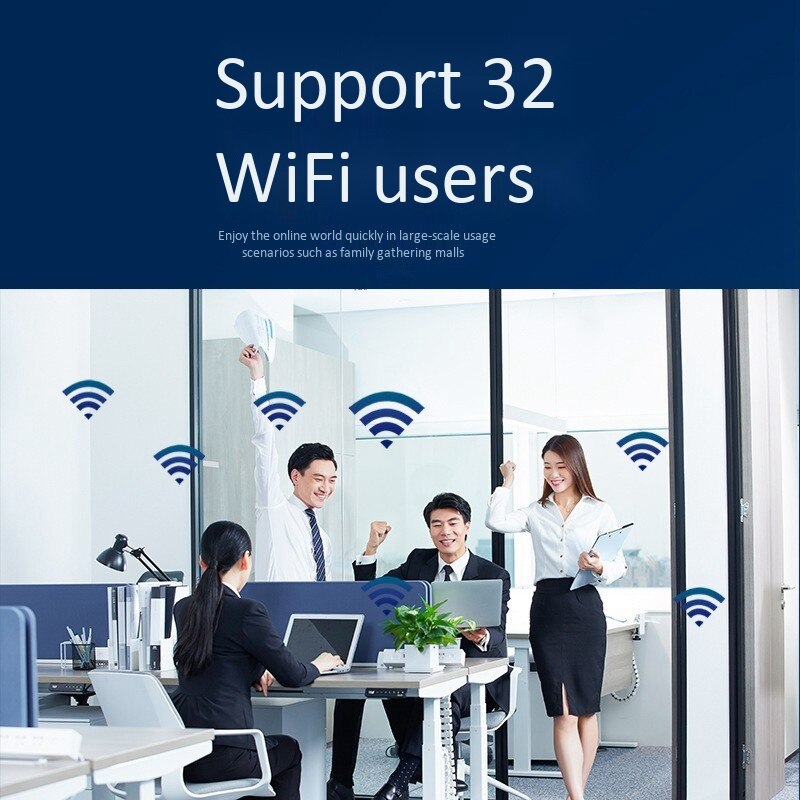WiFi Router 4G Wireless Router 150Mbps with 4 Antennas Up to 32 Users for Smart Phone iPad PC Laptop