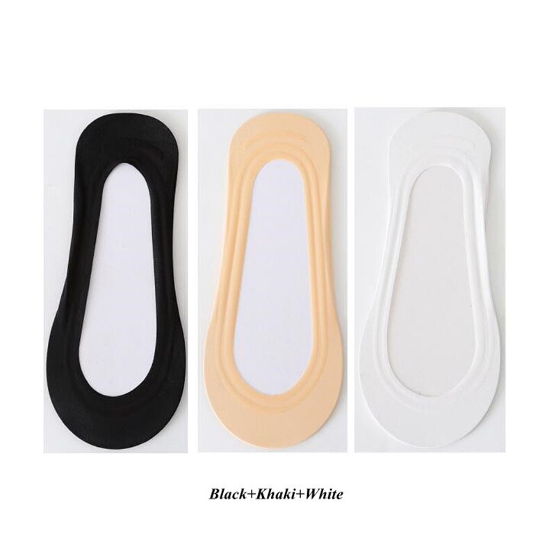 3 Pairs Anti-slip Boat Socks for Women Summer Autumn Cute Candy Color Ice Silk Socks Invisible Low Cut Thin Ankle Socks: A