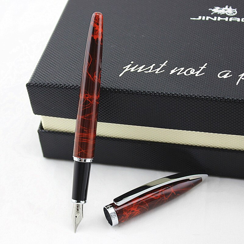 Penna Stilografica Jinhao 992 – Pennino Medio 0.5mm, Design Elegante In Plastica E Metallo, Ideale Per Scrittura E Regalo