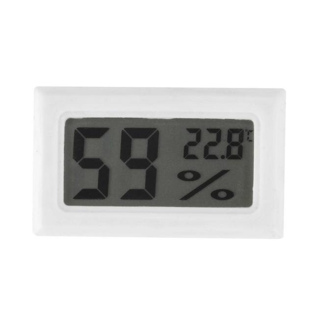 Lcd Digital Thermometer Hygrometer Probe Fridge Freezer Thermometer Thermograph For Refrigerator Temperature Control -50 ~110 C: White Hygrometer