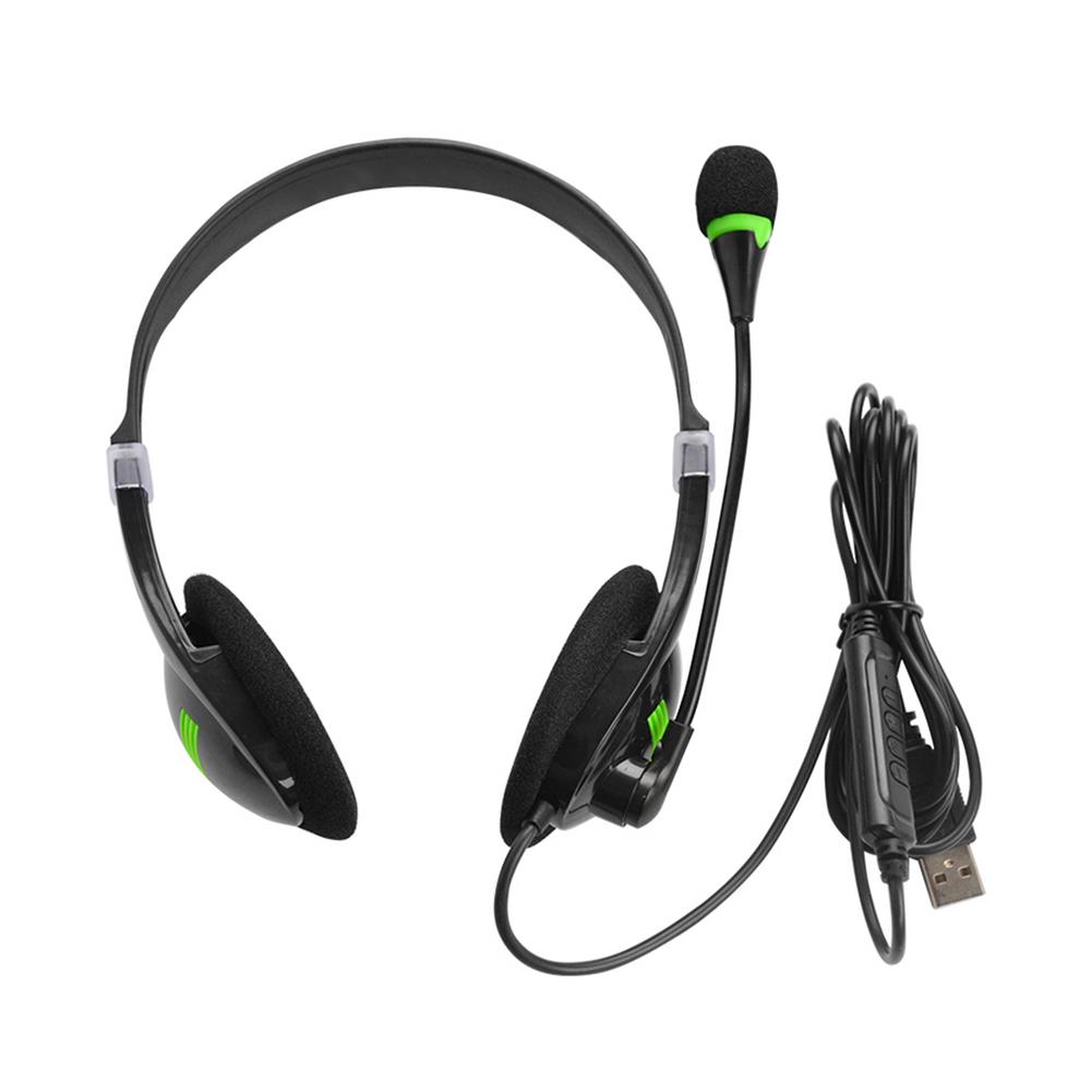 Usb Headset Met Microfoon Voor Pc 3.5Mm Business Headsets Met Microfoon Mute Noise Cancelling Voor Call Center Hoofdtelefoon
