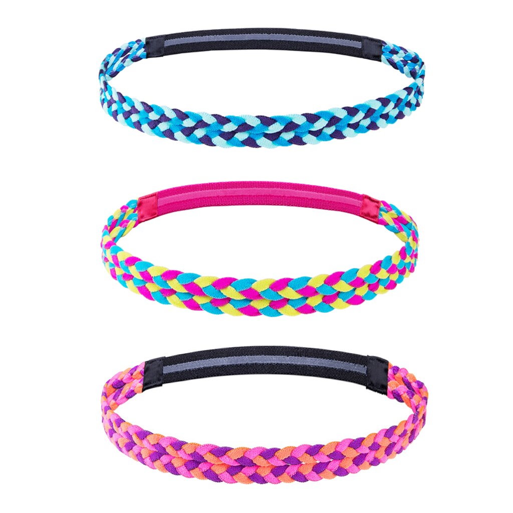 Hair Band Sports Headband Braided Sports Hair Band Anti Slip Sweatband