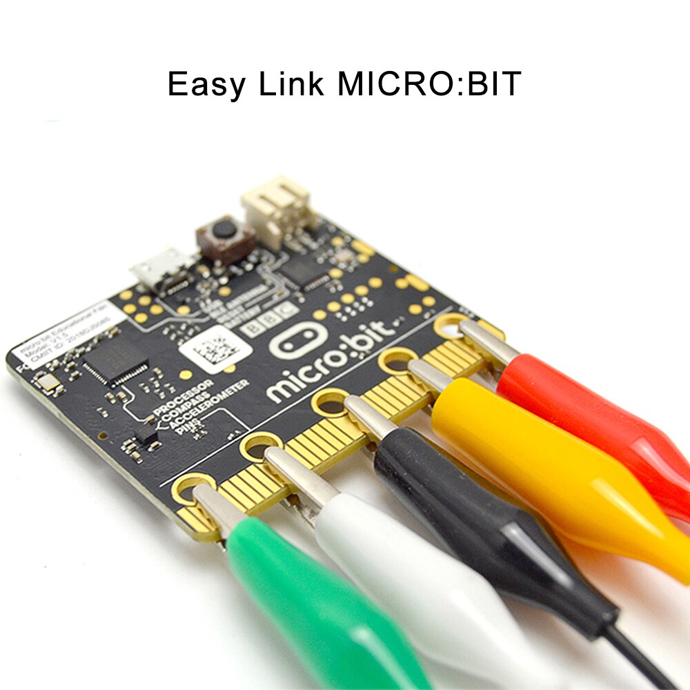 Micro Bit Board Micro: Bit Starter Kit, microbit Board Case + Alligator Clips + Uitbreiden Board Gebruikt Voor Onderwijs Diy Beginners