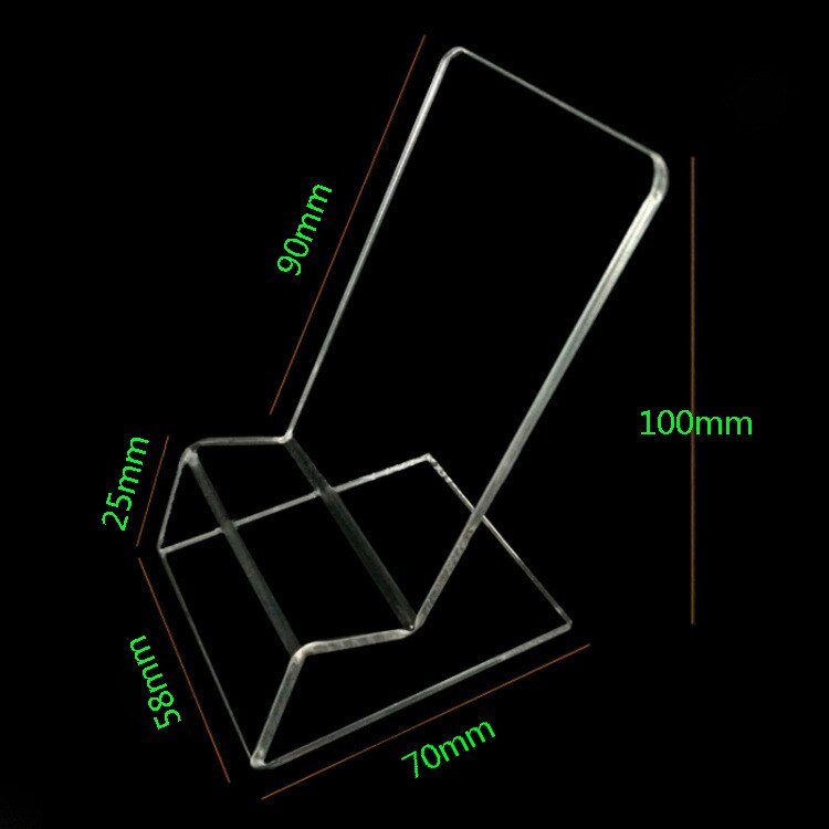 Transparent Cell Phone Holder Acrylic Display Stand Clear Rack Stand for Cell Phone Display For Samsung Huawei Xiaomi iphone