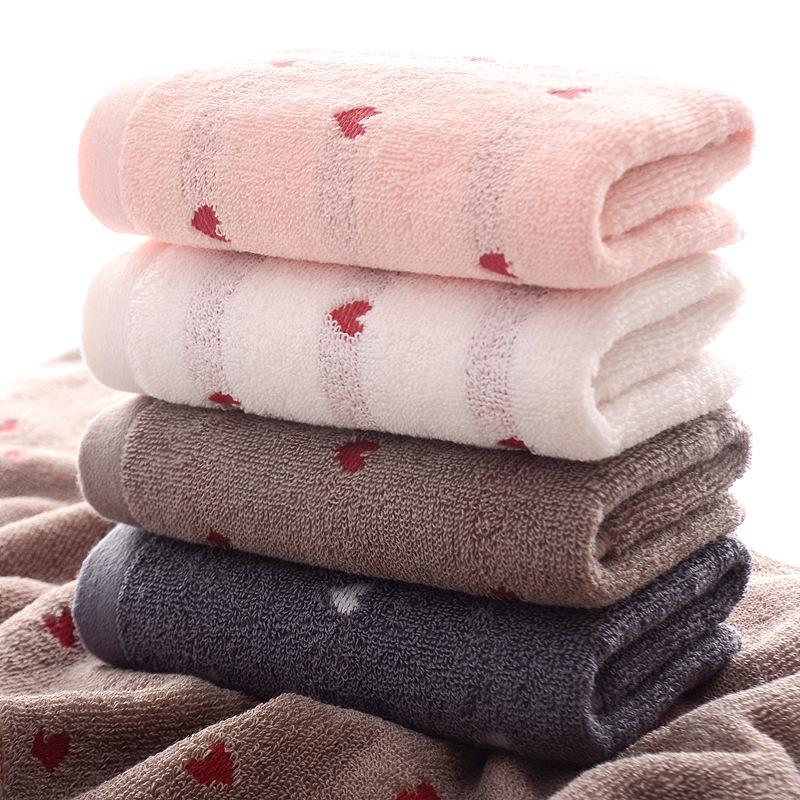 Heart-Shaped Bath Towels For Adult Cotton Soft Towels Home Child Towel Face Towel Couple Bath Toallas Towels Bathroom Toalla