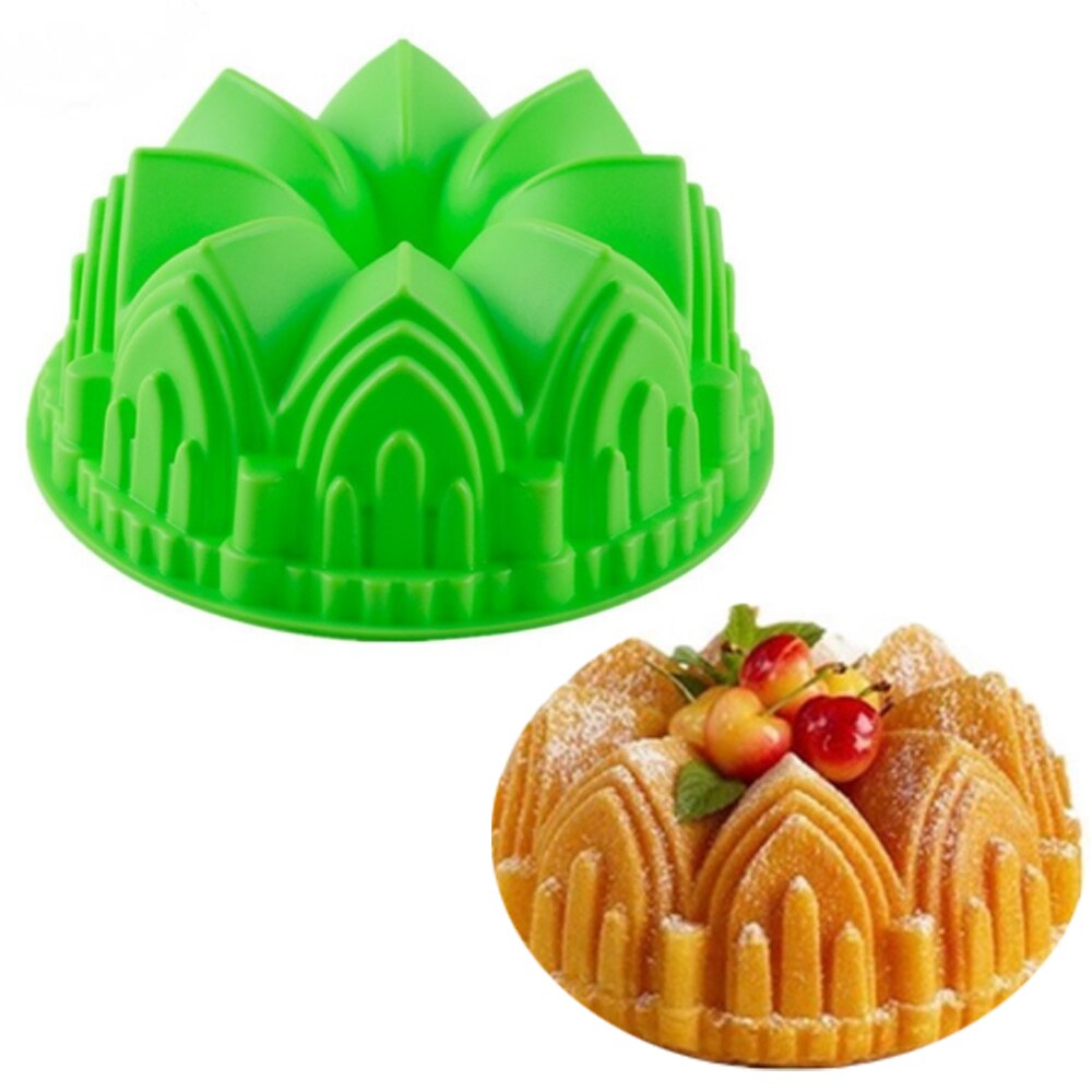 3D Crown Cake Molds Silicone DIY Bakeware Cake Pan Decorating Tools Birthday Baking Dish Pastry Tool Cookie Chocolate Moulds