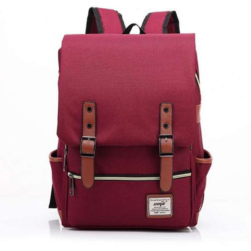 Canvas Daily Backpacks for Laptop Large Capacity Computer Bag Casual Student School Bag packs Travel Rucksacks