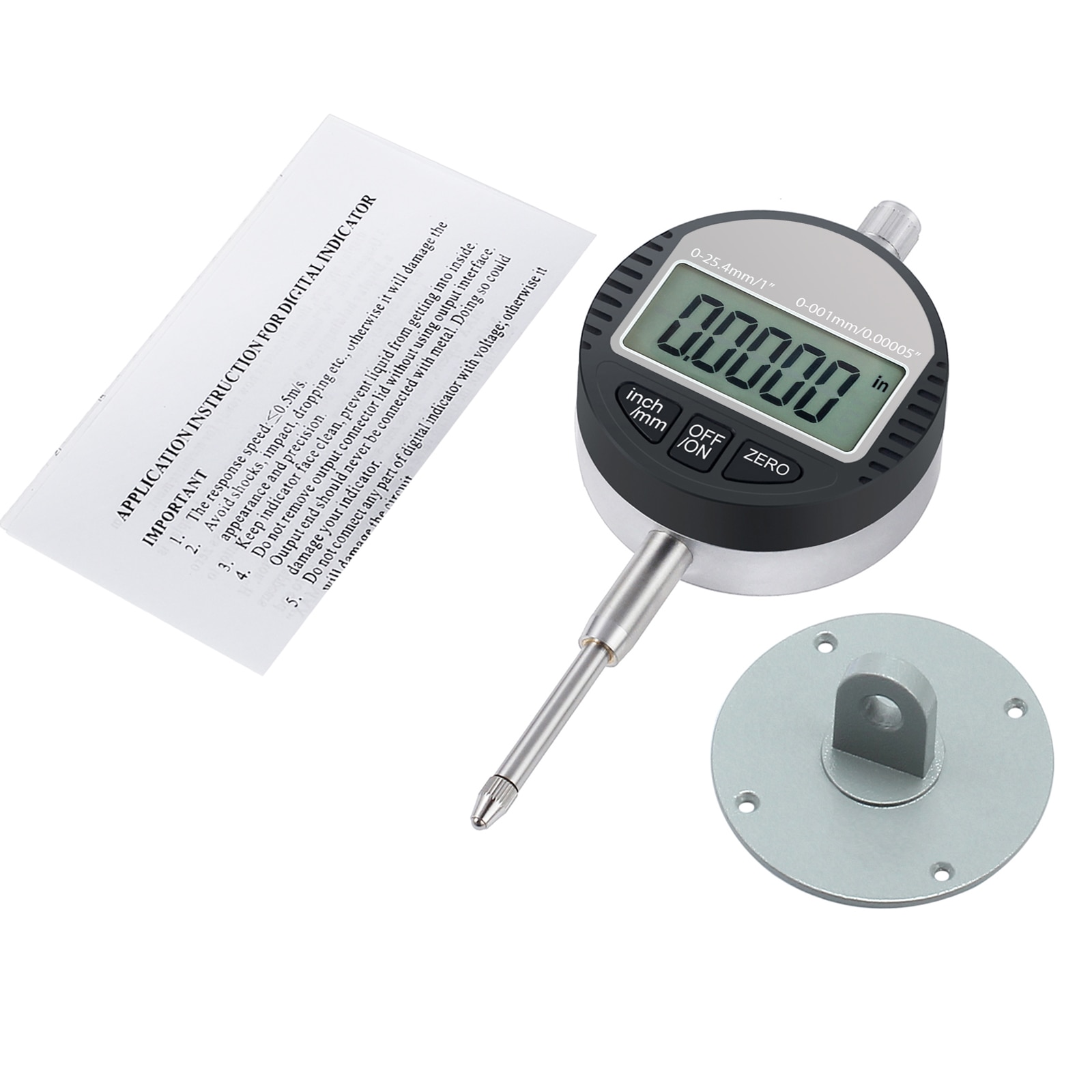 Proster-indicador Digital de esfera para DTI, 0.001/0,00005 '', rango de sonda Digital 0-25,4mm/1'', indicador de prueba de Dial, medidor electrónico