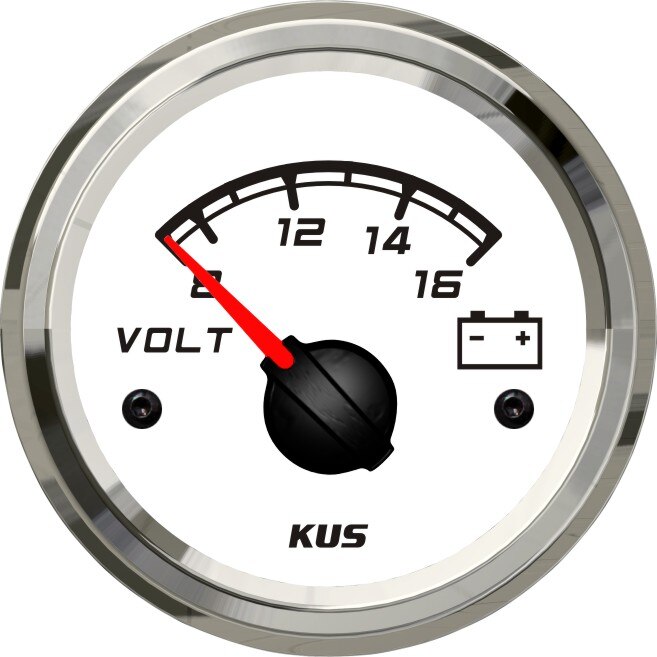 KUS 52mm voltmeter voltage gauge 12 V 8-16 V