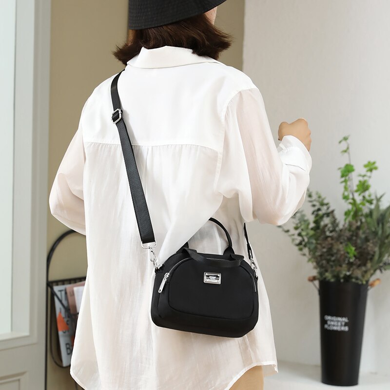 Vrouwen Messenger Bags Nylon Koppelingen Luxe Tote Packet Vrouwelijke Vintage Schouder Crossbody Tas Dames Handtas