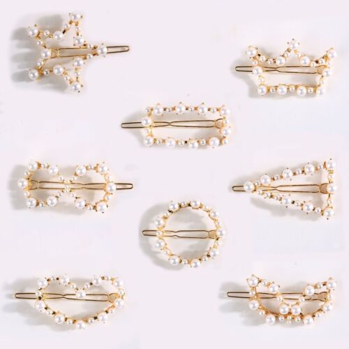 1 pc Perle Haarnadel Elegante Kristall Barrettes Haar Pin Clip Kopfschmuck für Frauen Mädchen Kinder Haar Zubehör