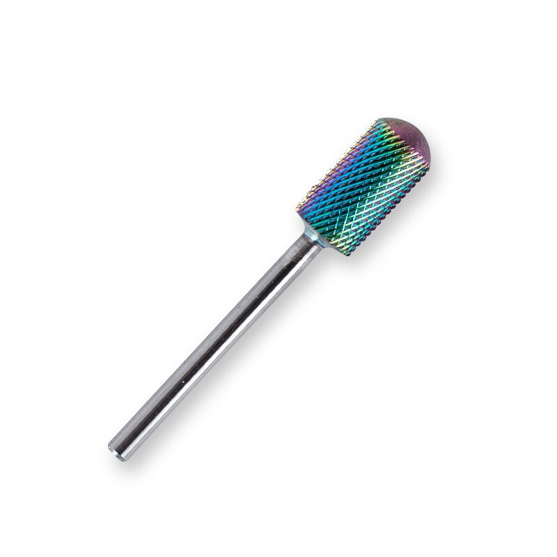 Nail Boor Regenboog/Blauw/Zwart Coating Hardmetalen Bramen Nail Cutter Voor Cuticle Manicure Boor Machine Nail bestanden: Rainbow 04