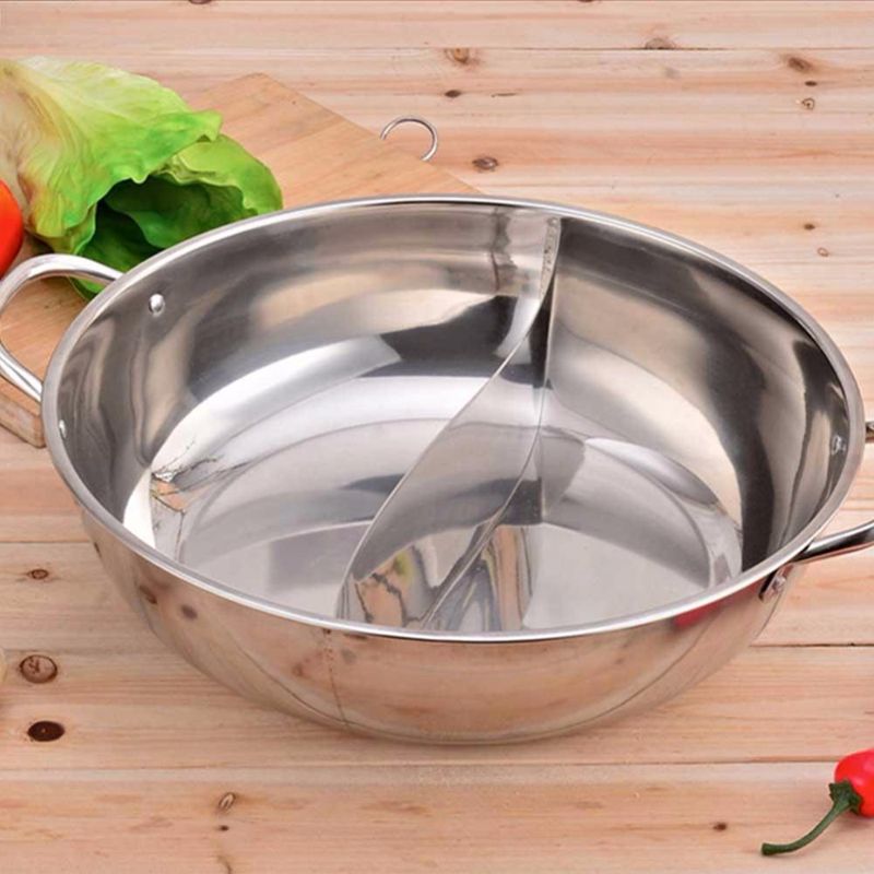 Stainless Steel Pot Kitchen Soup Stock Pot Cookware For Induction Cookers Cooking Pot Mandarin Duck Pot