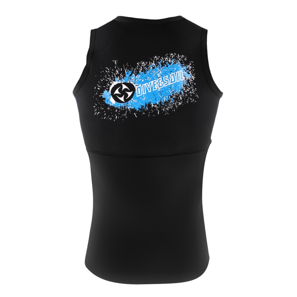 Wetsuits Vest Voor Mannen 3Mm Neopreen Top Mouwloos Rits Surf Duiken Vest Badmode Rash Guard