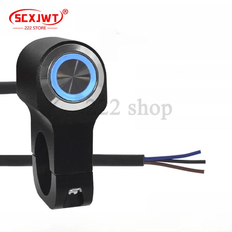 22mm 7/8 "Motorfiets Schakelaar Stuur Koplamp Schakelaar Knop Spotlight AAN UIT Schakelaar voor ATV Sport Dirt elektrische Fiets