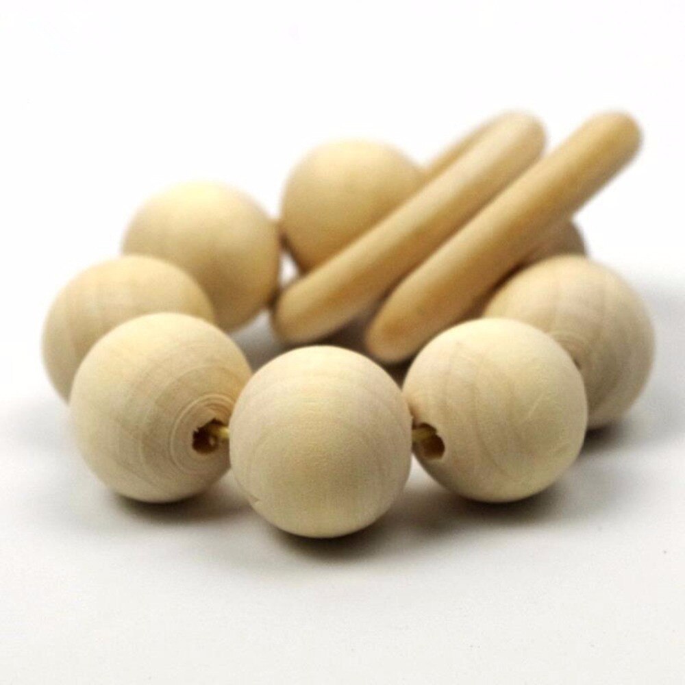 2 stück Holz Zahnen Spielzeug Natürliche Holz Perlen Ring Baby Armband Krankenschwester Lebensmittel Grade Materilas Handgemachte Handwerk Baby Spielzeug