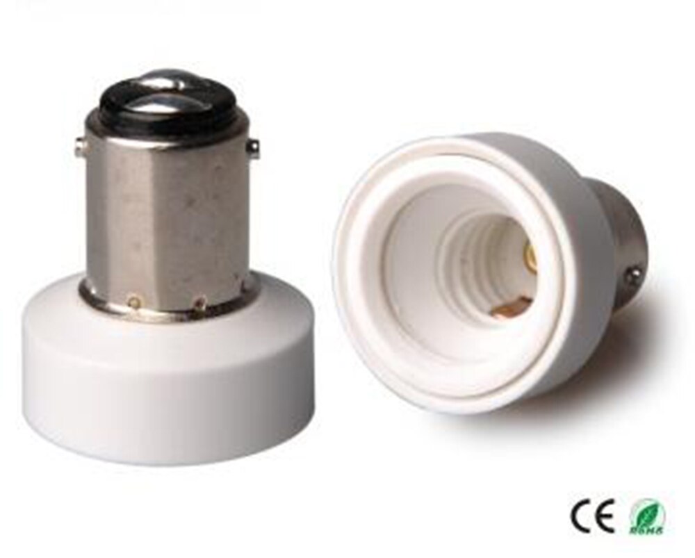 BA15D to E12 Light Socket adapter BA15D to E12 Candelabra lamp holder converter Install E12 US Candle lamp to BA15D socket