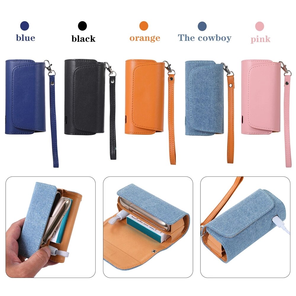 Flip Double Book Cover for Iqos 3.0 Duo Case Pouch Bag Holder Cover Wallet Leather Case for Iqos 3 Accessories