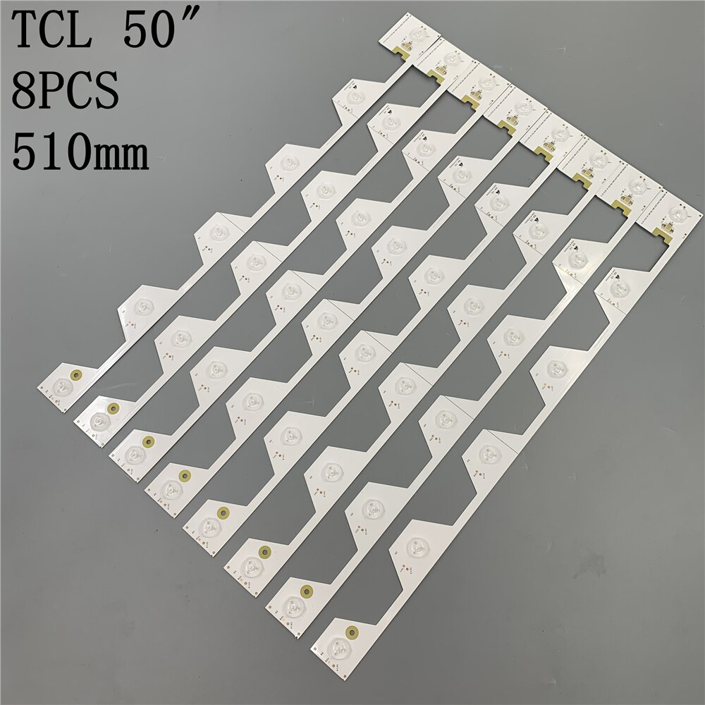 8 PCS/set LED Backlight strip for Thomson 50UA6406 50UD630 LVU500NDEL U50S6806S 50U6500C 50U65CMC 4C-LB5006-YH2 L50E5800A-UD