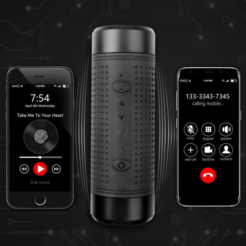 kebidu Portable OS2 Outdoor Bluetooth Speaker Waterproof 5200mAh