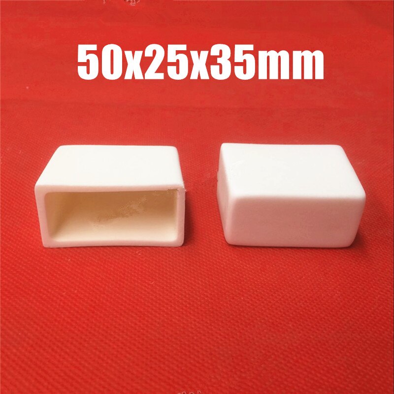 99.5%Al2O3 High Purity Square alumina Ceramic Boat corundum crucible / Al2O3 ceramic crucible / Sintered crucible