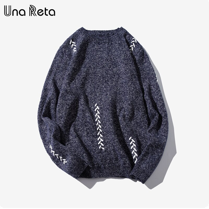 Una reta herrtröja höst vinter handträning casual pullover herrtröja pull homme plus size tröja herr