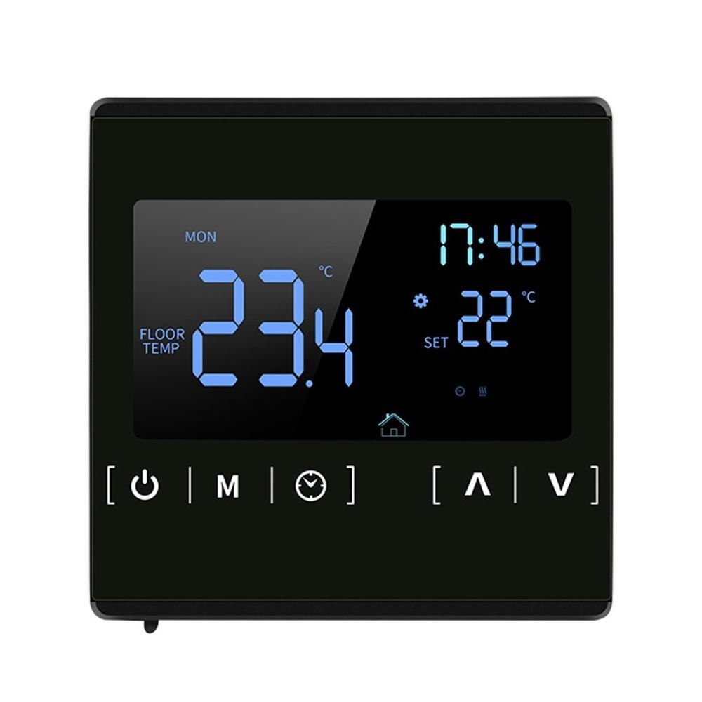 Slimme Thermostaat Lcd Touch Screen Digitale Temperatuur Afstandsbediening App Controles Programmeerbare Vloerverwarming In Wekelijkse Cycli