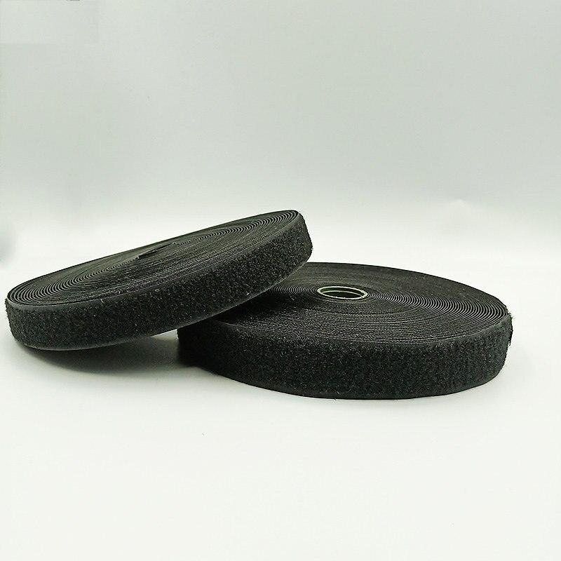 2cm Magic Strap Tape Velcros Adhesive Fastener DIY Polyester Nylon Hook Loop Tape Fastener Sewing Accessories No Glue: Black