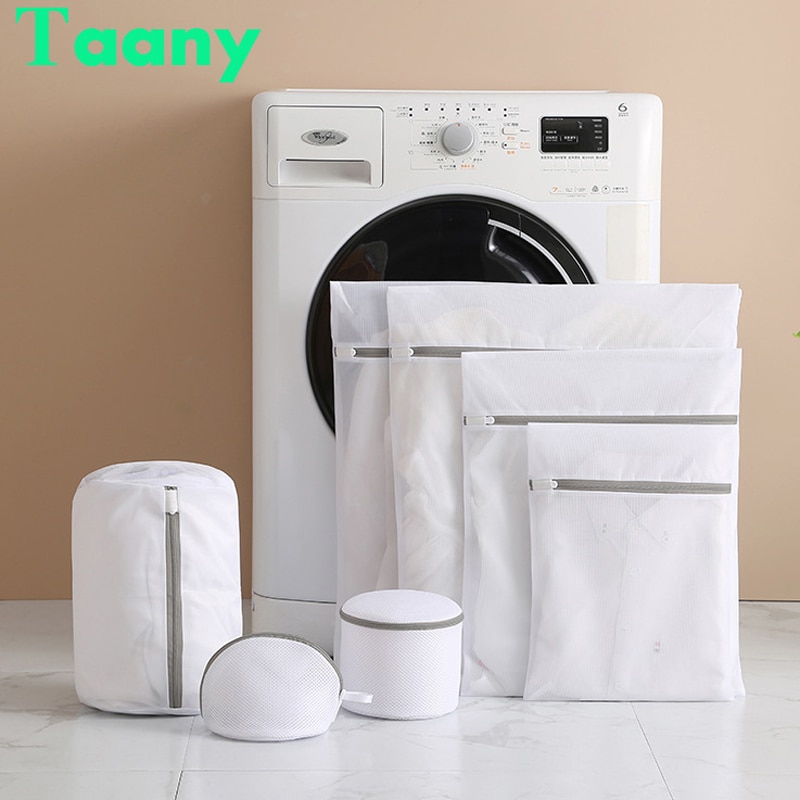 Mesh Laundry Bag Polyester Laundry Wash Bags Coarse Net Laundry Basket Laundry Bags for Washing Machines Mesh Bra Bag