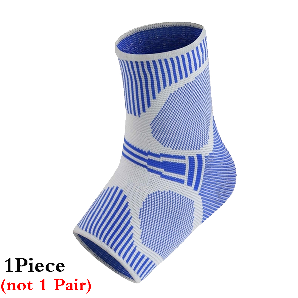 TopRunn 1Pc cavigliera sport pallacanestro calcio compressione piede caviglia manica elastica supporto Brace Guard calzini protettivi: 1pcs-grey / M