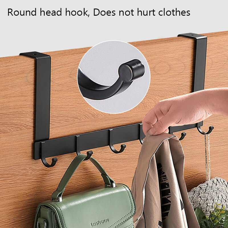 Crochet de porte arrière pour armoire de cuisine, espace porte arrière en Aluminium, support de rangement suspendu, outils d&#39;organisation d&#39;épicerie