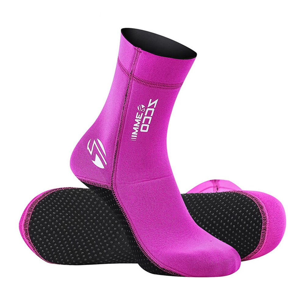 3Mm Neopreen Duiken Sokken Voor Volwassen Mannen Vrouwen Antislip Warmte Snorkelen Duiken Sokken Ademend Slijtvaste elastisch En Zacht: Rose Red / XL(43-44)