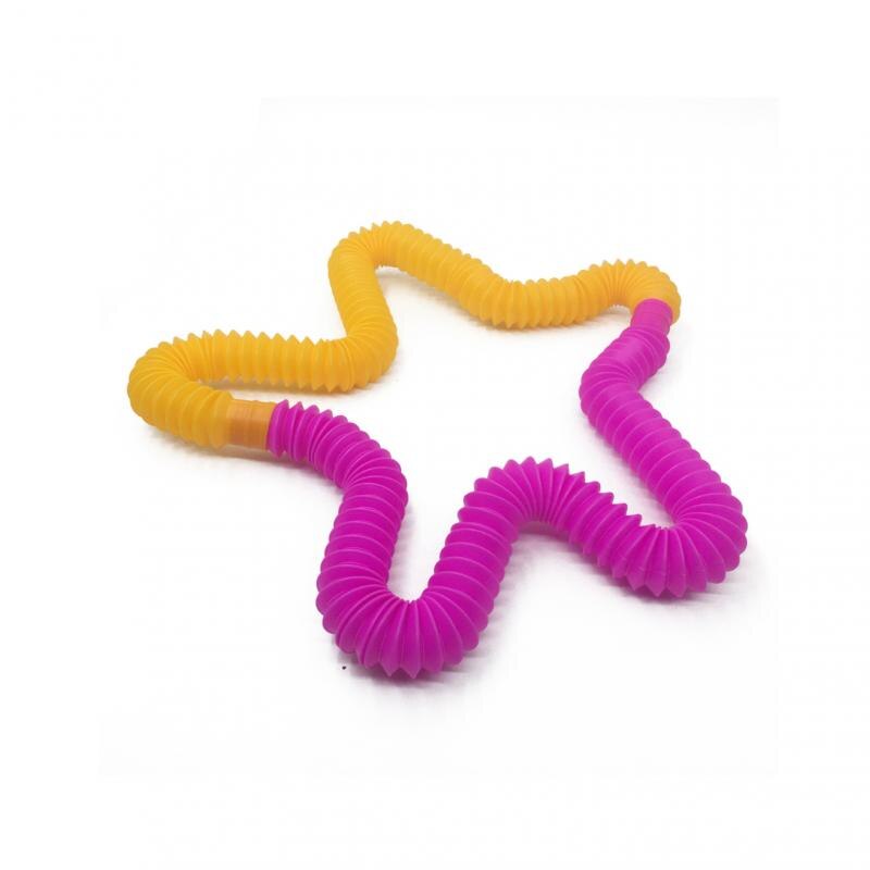 1Pcs Zacht Plastic Noodle Elastische Touw Speelgoed Stretch String Decompressie Speelgoed Elastische String Fidget Relief Stress Vent Speelgoed