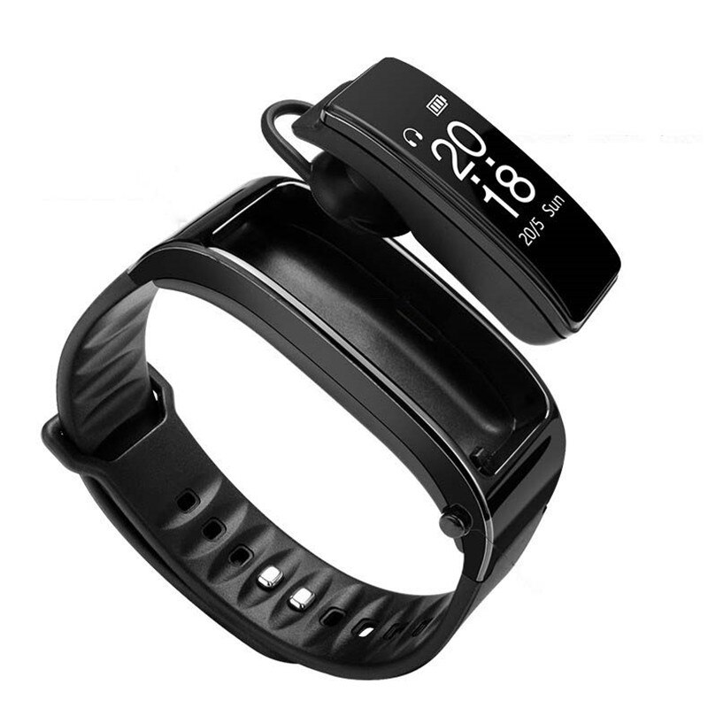 Heart Rate Monitor Bluetooth Headset Talk Smart Band Bracelet Sports Smart Watch Passometer Fitness Tracker Wristband r60