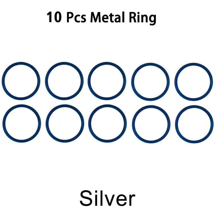 10Pcs Universele Ronde Metalen Ringen Voor Iphone Samsung Telefoon Opladen Magnetische Auto Mount Houder Magneet Voor Qi Draadloze Oplader: 10 Pcs
