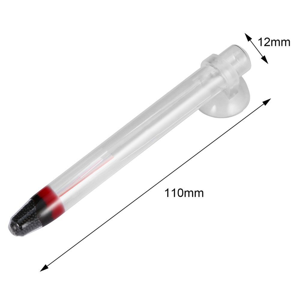 Glas Meter Aquarium Fish Tank Water Thermometer Met Zuignap Digitale Huishouden 0-44 Graden Ce