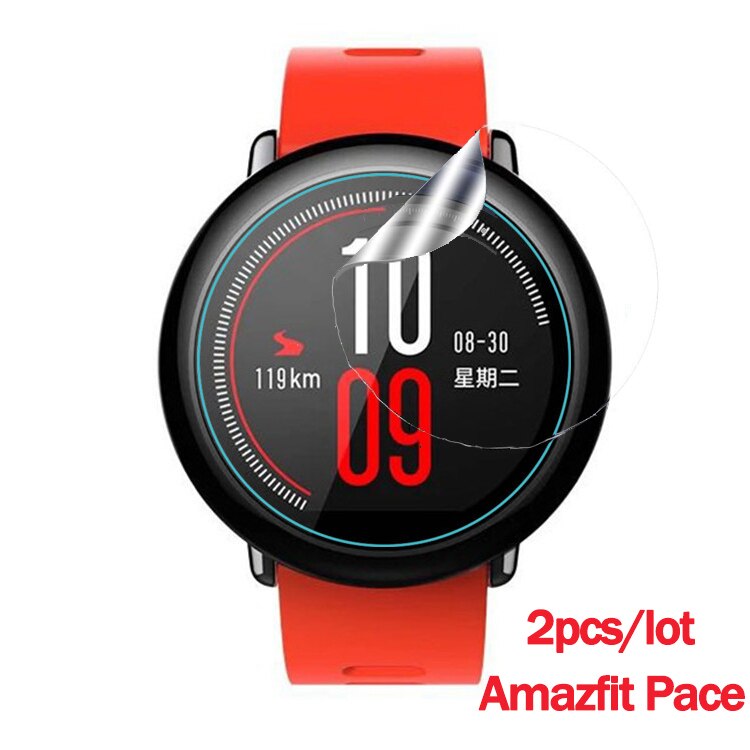 2 pçs tpu macio protetor de tela clara guarda para xiaomi huami amazfit bip gts gtr 42 /47 ritmo assista película protetora capa completa: For amazfit pace