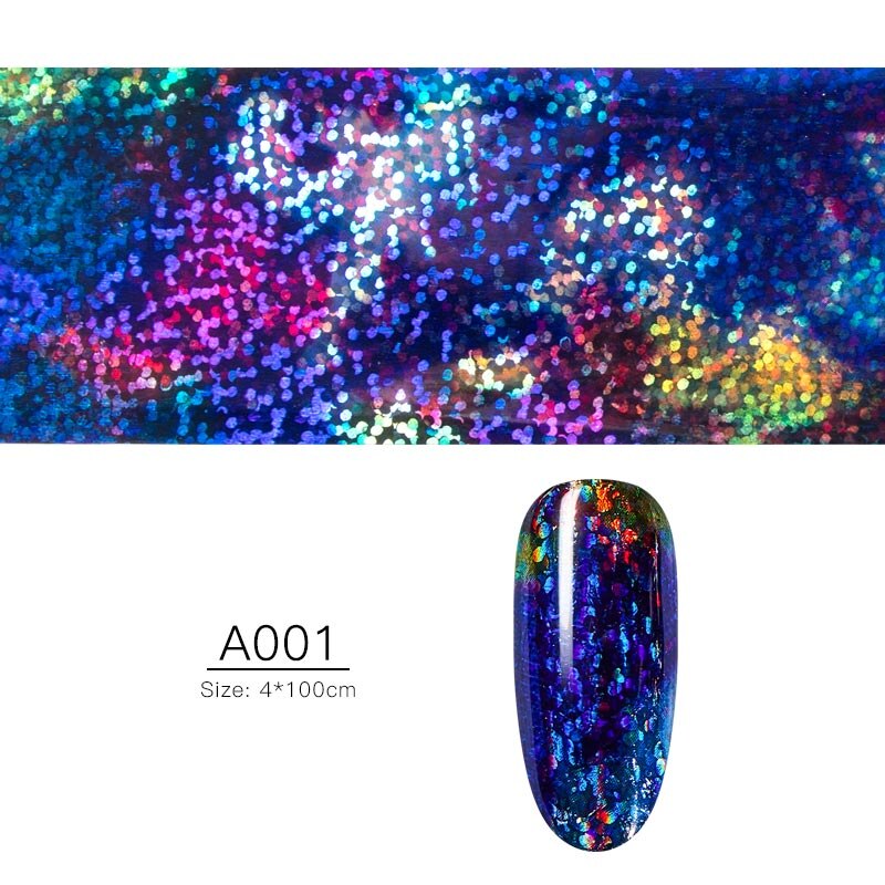 Luipaard Print Nagel Folie Stickers Set Nail Art Transfer Folies Sterrenhemel Adhesive Wraps Decoratie Manicure: AQ02002