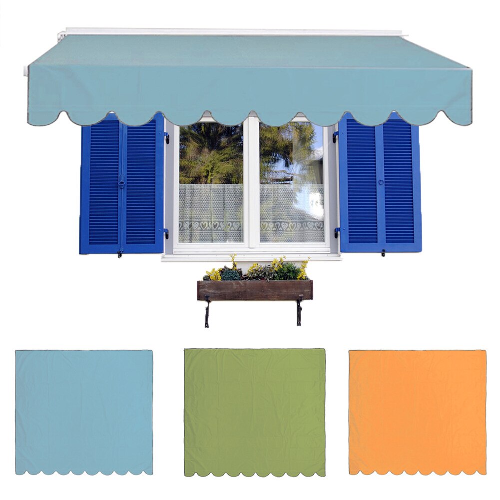 Sun Shade Sail Canopy Waterproof Patio Awning Exterior Sunshade Canopy Window Canopy Awning Fabric Replacement UV Block Curtain