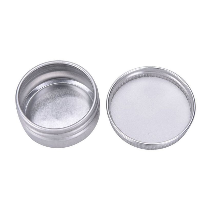 25-Pack 15ml 38x20x0.3cm / 15x7.8x0.1in Aluminum Tin Cans Screw Top Empty Container Cans with Screw Lid