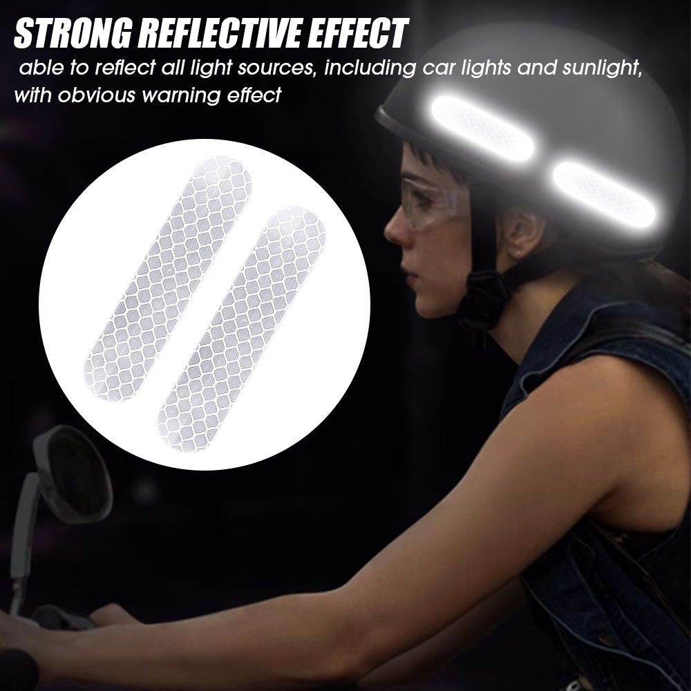 Motorrad Reflektierende Aufkleber Band Sicherheit Reflexion Streifen Hohe Sichtbarkeit retro Reflektor Warnzeichen Auto Zubehör