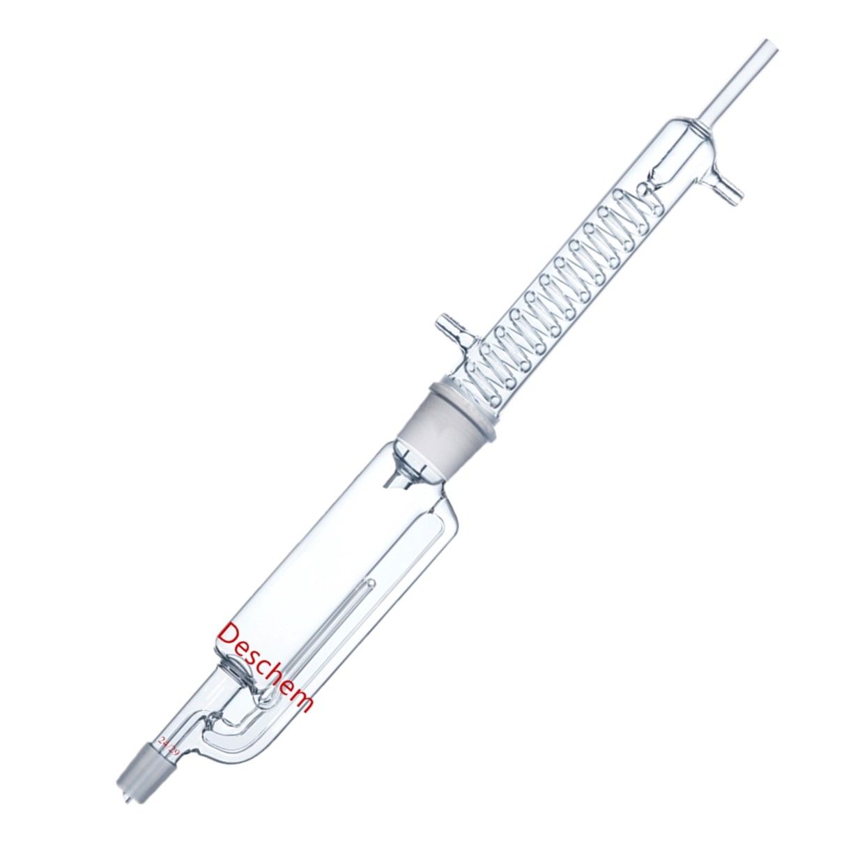 Deschem 500 ml 24/29 Glas Soxhletapparaat Lichaam, W/Graham Coil Condensor