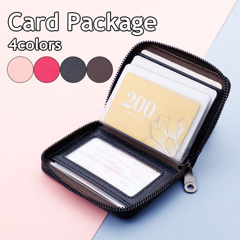 20 Bits Credit Card Holder Wallet Driver's Lisence Cover For Car Documents Multi Pockets Business Card Holder Card Wallet Case